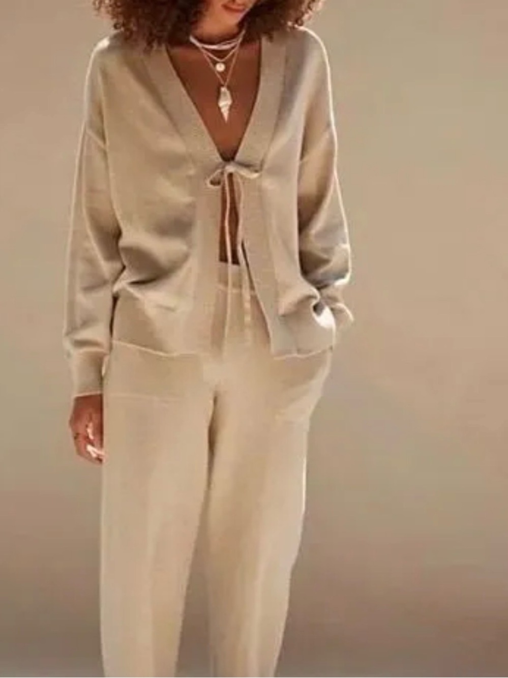 Free People Beach Solar Cardigan and Pant set NWOT Sz M